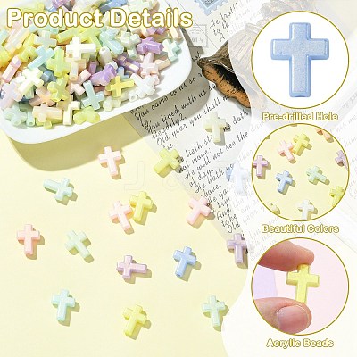 Opaque Acrylic Beads SACR-CJC0001-34-1-1