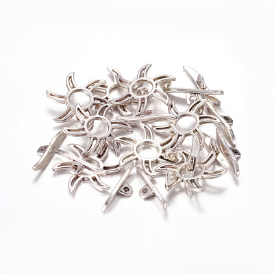 Tibetan Style Alloy Toggle Clasps LF5115Y-NF-1
