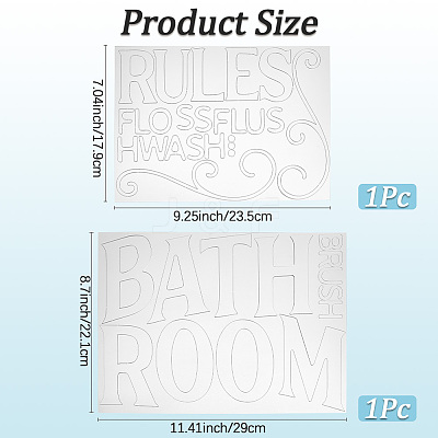 Acrylic Wall Stickers DIY-WH20013-59B-1