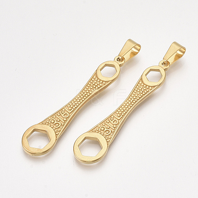 304 Stainless Steel Big Pendants X-STAS-T045-27G-1