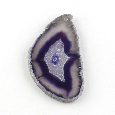 Dyed Mixed Shape Natural Agate Gemstone Big Pendants G-R300-10-1