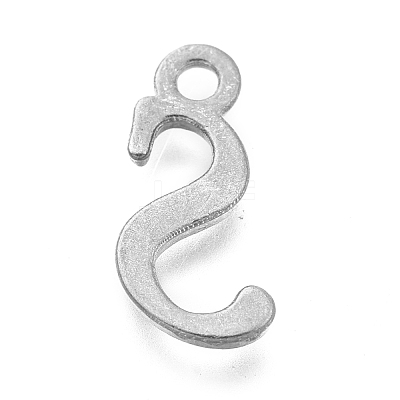 Alloy Letter Pendants PALLOY-J718-01C-S-1