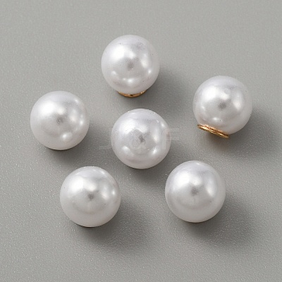 Resin Imitation Pearl Earring Nuts FIND-TAC0005-47-1