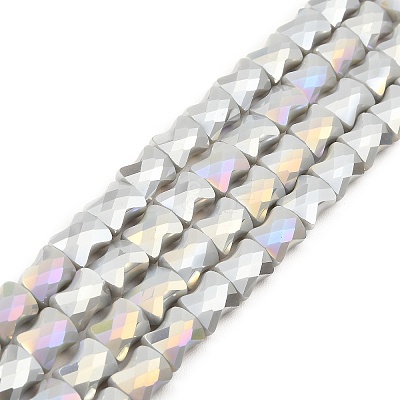 AB Color Plate Glass Beads Strands EGLA-P051-06A-B10-1
