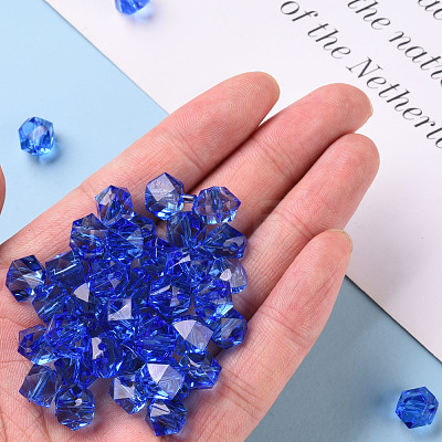 Transparent Acrylic Beads TACR-S154-15B-86-1