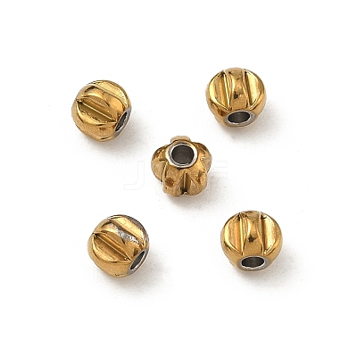 304 Stainless Steel Beads STAS-P448-06H-G-1