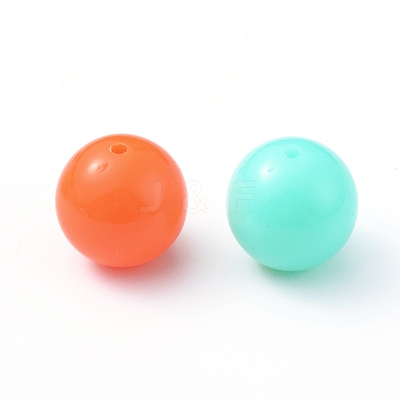 Fluorescent Chunky Acrylic Beads X-MACR-R517-20mm-M-1