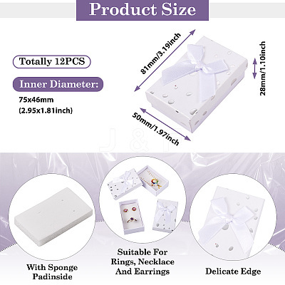 Polka Dot Pattern Cardboard Jewelry Packaging Boxes CON-TAC0011-04B-03-1