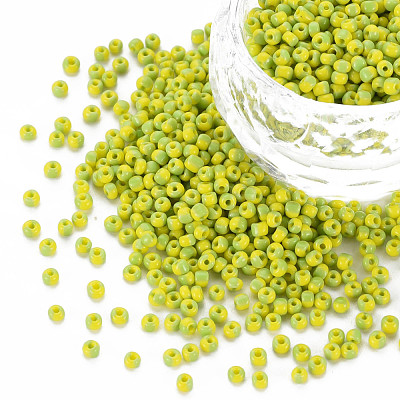 12/0 Two Tone Opaque Glass Seed Beads SEED-T006-01A-A02-1