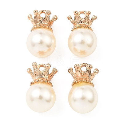 (Defective Closeout Sale: Some Glue Overflow) Resin Imitation Pearl Pendants FIND-XCP0002-45A-1