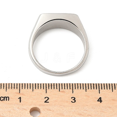 316L Stainless Steel Natural Lapis Lazuli Finger Rings for Women RJEW-U054-02C-03P-1