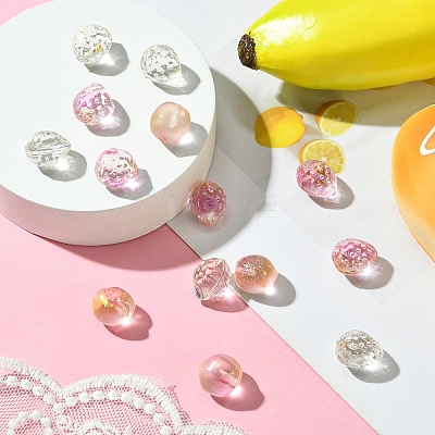15Pcs 3 Styles Transparent Glass Beads GLAA-YW0003-69-1