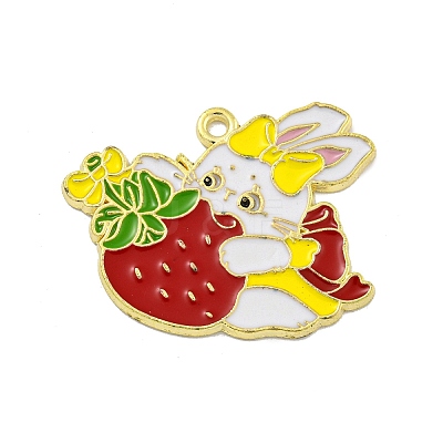 Cartoon Alloy Enamel Pendants ENAM-Z015-04G-04-1