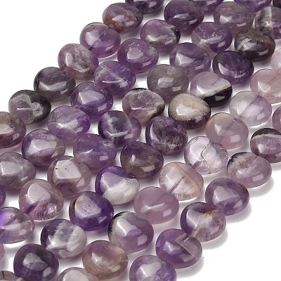 Natural Banded Amethyst Beads Strands GG-D001-B02-1