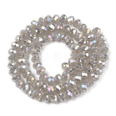 Electroplate Glass Beads Strands EGLA-A044-J6mm-B10-1