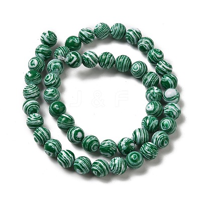 Synthetic Malachite Dyed Beads Strands G-P507-02A-01-1