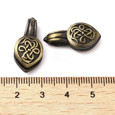Flower Shape Tibetan Style Rack Plating Brass Buddhist Pendants KK-Q805-07AB-1