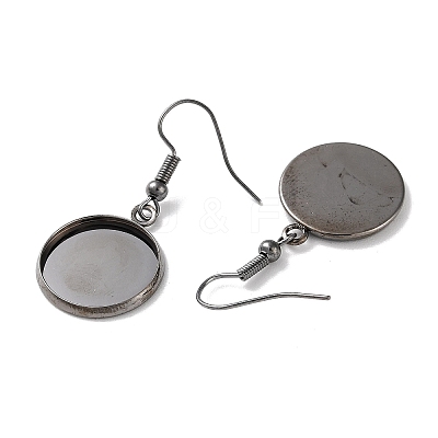 Rack Plating Iron Earring Hooks EJEW-D091-01D-B-1