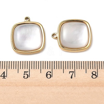 Natural Freshwater Shell Pendants STAS-G397-20G-01-1
