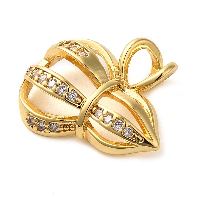 Brass Micro Pave Cubic Pendants KK-M099-05G-1