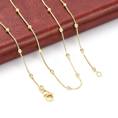 Brass Satellite Chains Necklace for Women LS-NJEW-P265-05G-1