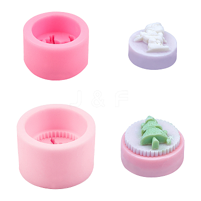 Christmas Theme Food Grade DIY Silicone Molds DIY-PH0027-84-1