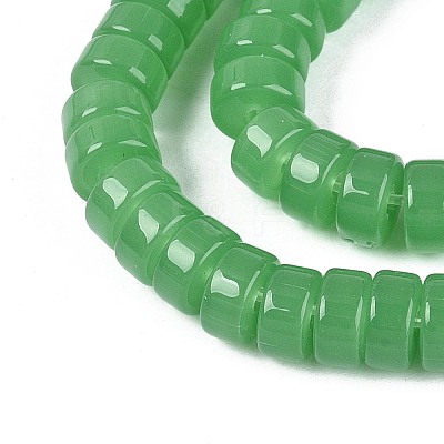Imitation Jade Glass Beads Strands GLAA-N026-3x6mm-J04-1