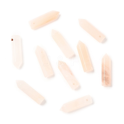 Natural Pink Aventurine Pointed Pendants G-D460-01I-1