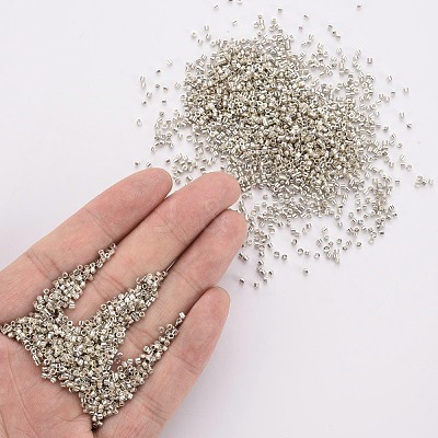Plated Glass Cylinder Beads SEED-S047-E-003-1