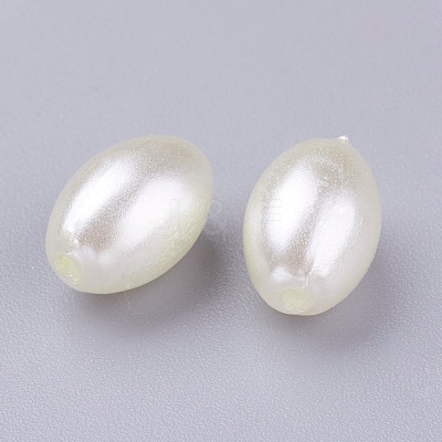 ABS Plastic Imitation Pearl Beads MACR-G007-1-1