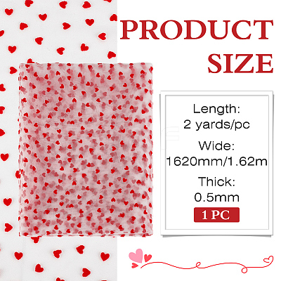 Polyester Mesh Lace Fabric DIY-WH0504-330A-1