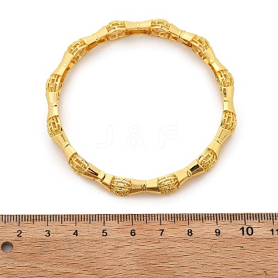 Brass Bangles for Women BJEW-D313-04G-1