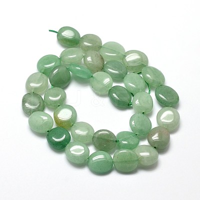 Natural Green Aventurine Nuggets Beads Strands LS-G-J336-02-1