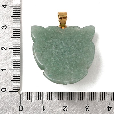 Natural Green Aventurine & Synthetic Turquoise Pendants G-Z090-02G-02-1