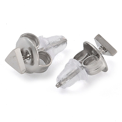 304 Stainless Steel Stud Earrings for Women EJEW-B109-04A-P-1
