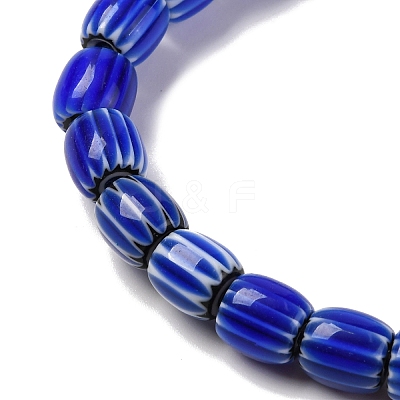 Handmade Lampwork Chevron Beads Strands LAMP-K041-01B-27-1