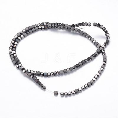 Electroplate Non-magnetic Synthetic Hematite Bead Strands G-Q467-11D-1