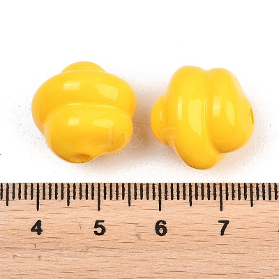 Opaque Acrylic Beads OACR-H034-39B-1