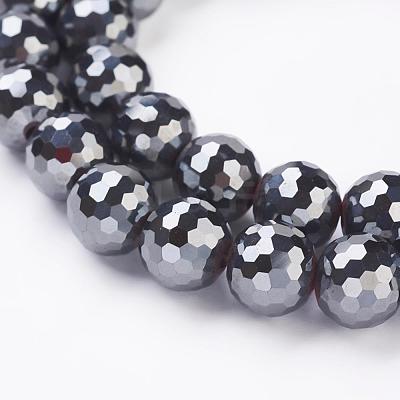 Non-magnetic Synthetic Hematite Beads Strands G-G726-03-10mm-1