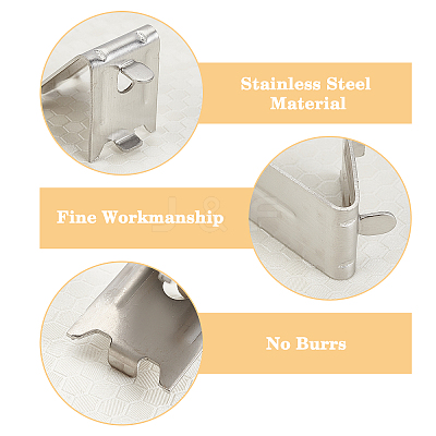 201 Stainless Steel Buckle STAS-WH0026-15P-1