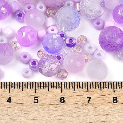DIY Lampwork Beads & Glass Seed Beds Jewelry Making Findings Kits SEED-K010-01F-1
