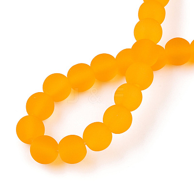 Transparent Glass Beads Strands X-GLAA-T032-T6mm-MD11-1