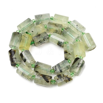 Natural Prehnite Beads Strands G-G453-E03-10x14mm-1