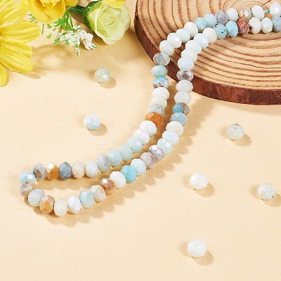 1 Strand Natural Flower Amazonite Beads Strands G-TA0003-26A-1