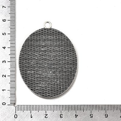 Tibetan Style Zinc Alloy Pendant Cabochon Settings LS-TIBEP-M004-06AS-RS-1