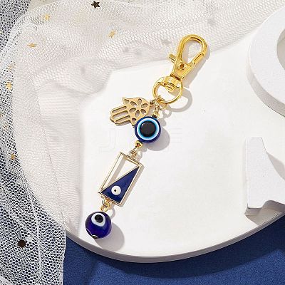 Alloy Enamel Pendant Decorations HJEW-JM01677-01-1