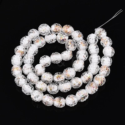 Handmade Foil Glass Beads FOIL-N029-10H-1