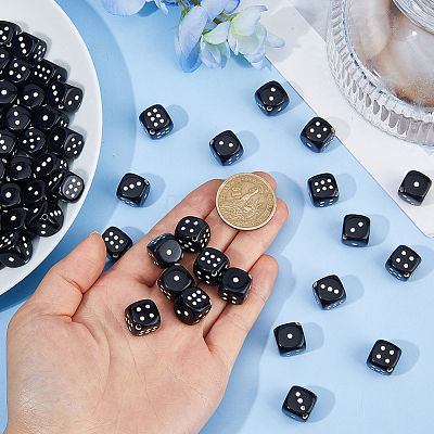 80Pcs Opaque Acrylic Beads MACR-DC0001-23-1