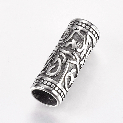 304 Stainless Steel Tube Beads STAS-I070-17AS-1