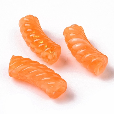 Two Tone Opaque Acrylic Beads OACR-A016-06C-1